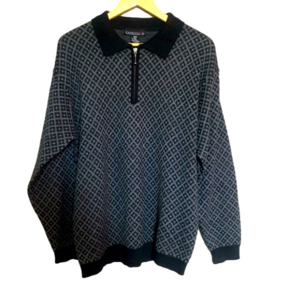 Other - Vintage Wool Blend Knit  Grandpa Sweater Large